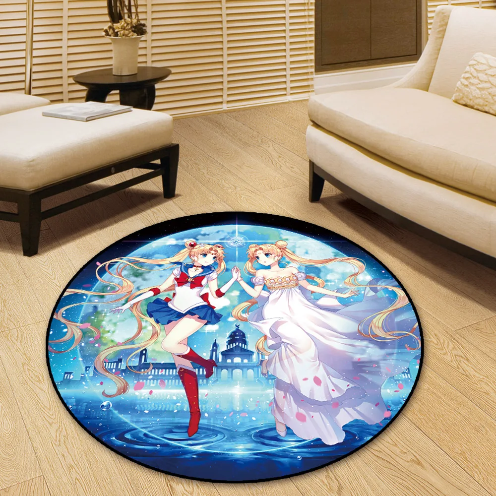 Розовый Кошачий круглый коврик напольный ковер для дома спальни гостиницы