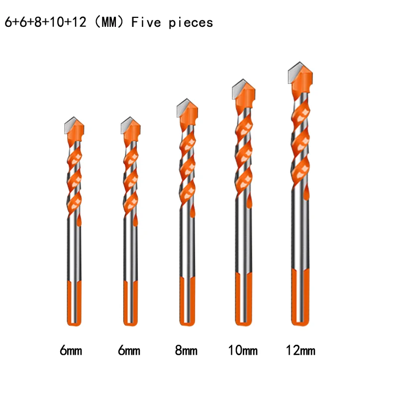

Threaded Triangle Tungsten Steel Wall Tile Concrete Drilling Bit Household Marble Overlord Drill Hand Electric Drill Accessories