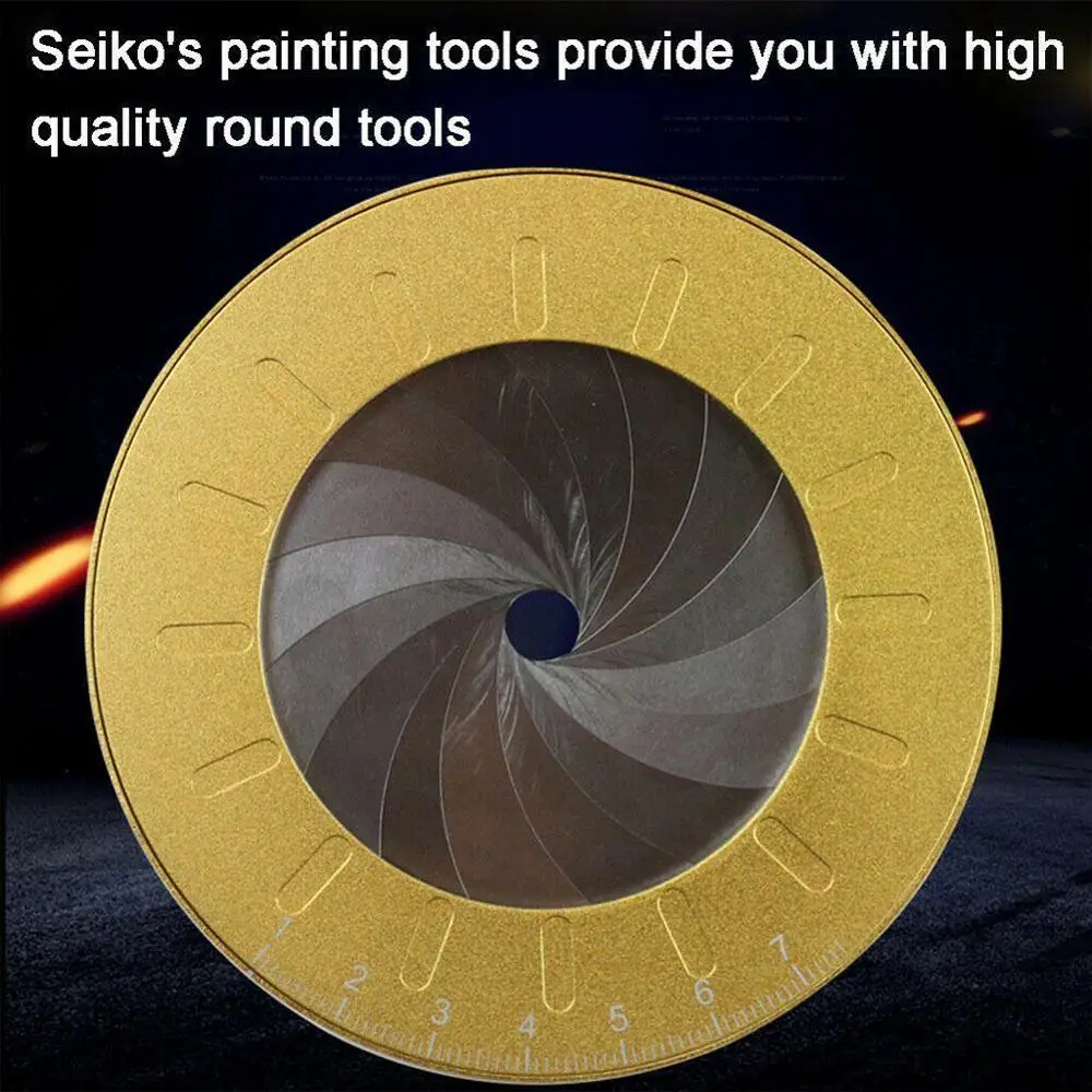 

Round Circle Tool Adjustable Measurement Creative Drawing With Party Size Ruler Steel Baking Measure Marks Z4F3