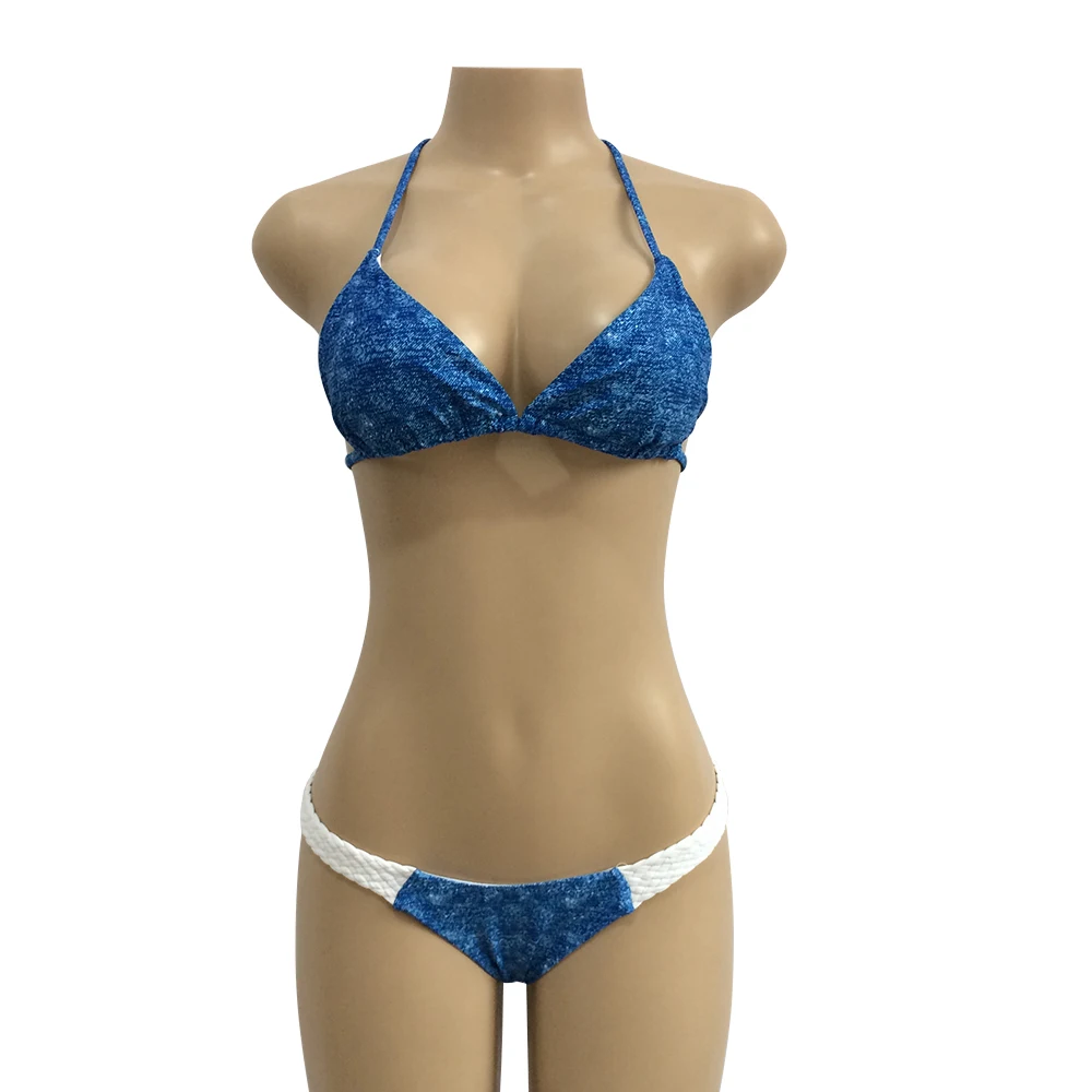 2019 Sexy Бикини c хомутом комплект Бандаж купальник с открытой спиной одежда для