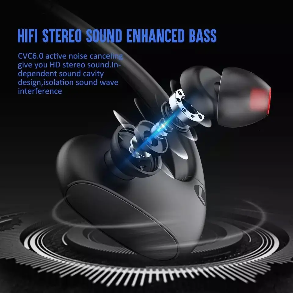 

DACOM L05 Sports Bluetooth Headphones Bass IPX7 Waterproof Wireless Earphone Running Headset with Mic for iPhone Xiaomi Huawei