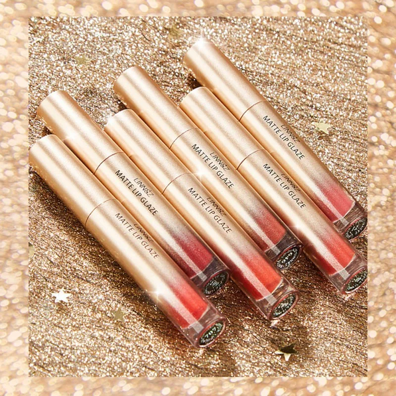 Золотая Алмазная глазурь для губ увлажняющая Водонепроницаемая антипригарная