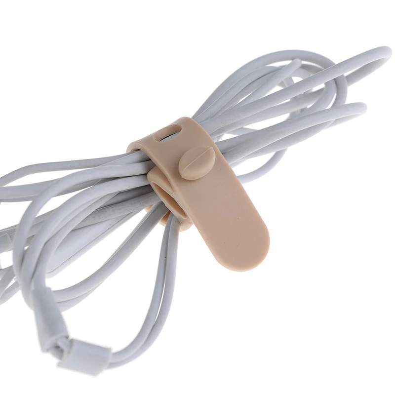 4 шт. намотка кабеля силиконовый Кабельный органайзер провод обернутый шнур