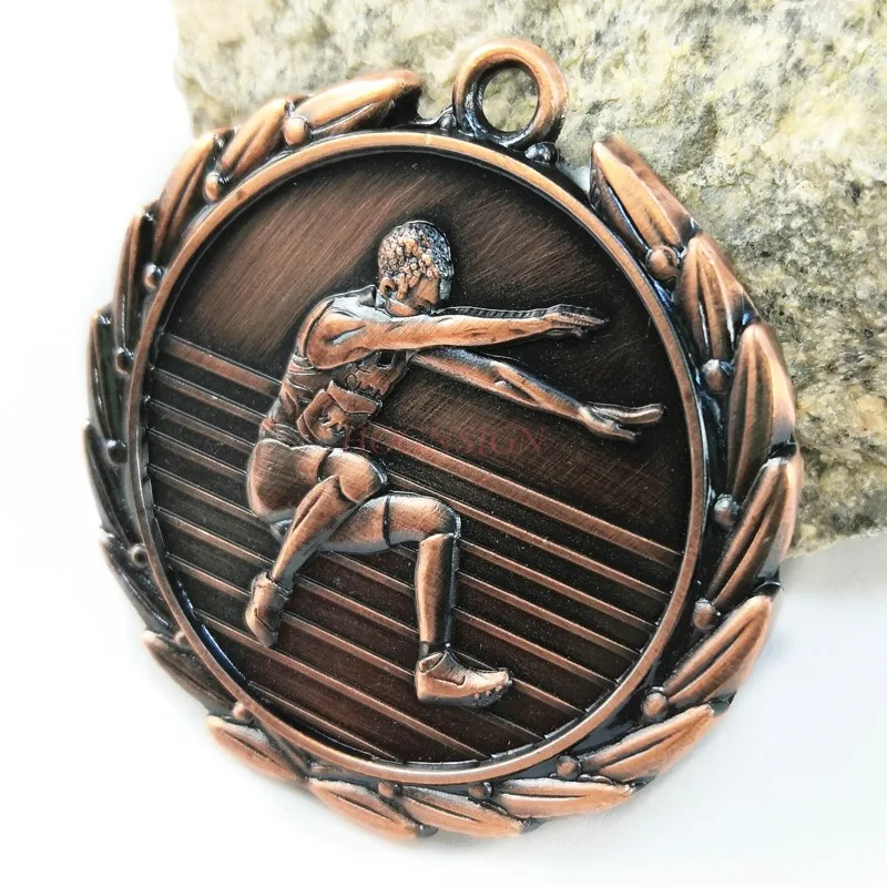 Мужская медаль с длинным скачком Металлическая Детская для спортивного