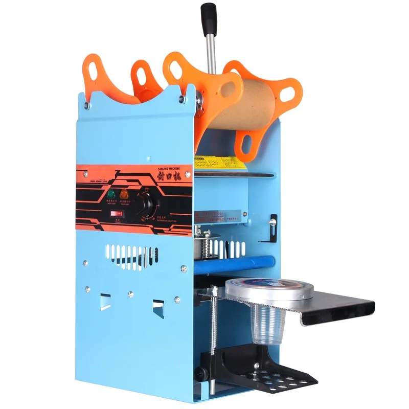 Станок для фастфуда станок запечатывания пластиковых бумажных стаканчиков