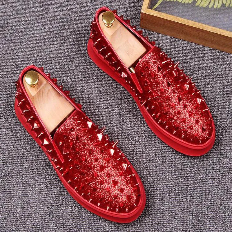 Роскошные дизайнерские новые мужские блестящие повседневные Лоферы без