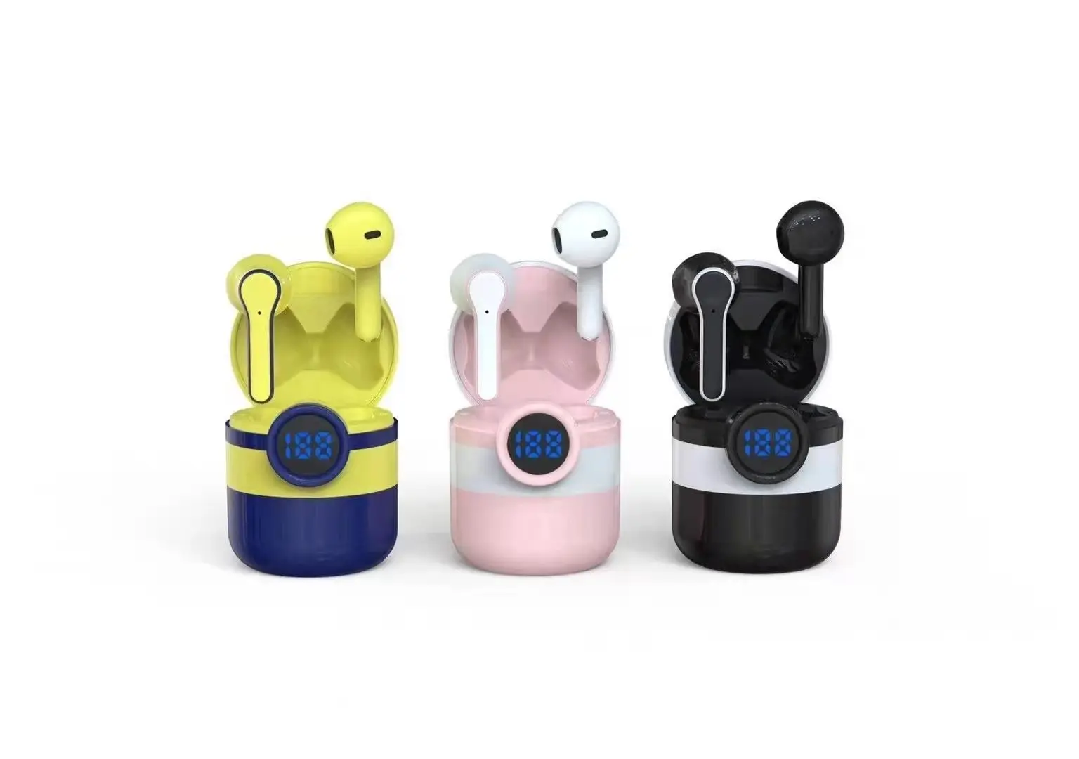 

2021 наушники-вкладыши TWS Bluetooth наушники с микрофоном Беспроводной наушники с зарядки чехол супер бас спортивные наушники Hi-Fi наушники