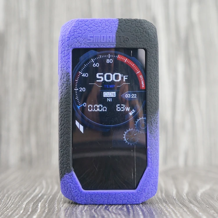 2 шт силиконовый чехол для Smoant naboo 225W pod kit текстура кожи резиновый рукав защитный