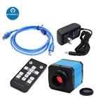 Тринокулярный промышленный электронный цифровой видеомикроскоп Full HD 1400 Вт 60FPS 14MP HDMI USB для ремонта телефонов