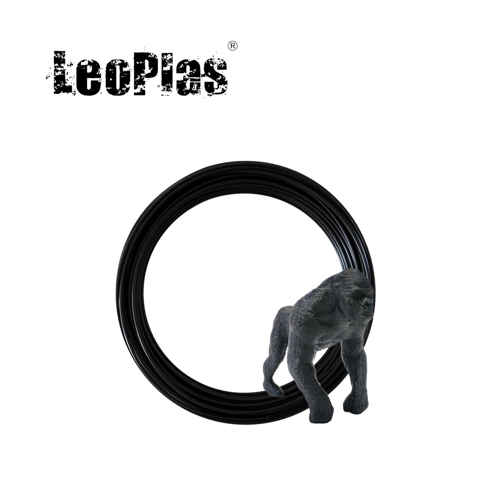 Leopardo-filamento de fibra de carbono PLA para impresora 3D, suministros de impresión, Material plástico, 1,75mm, 10 y 20 metros