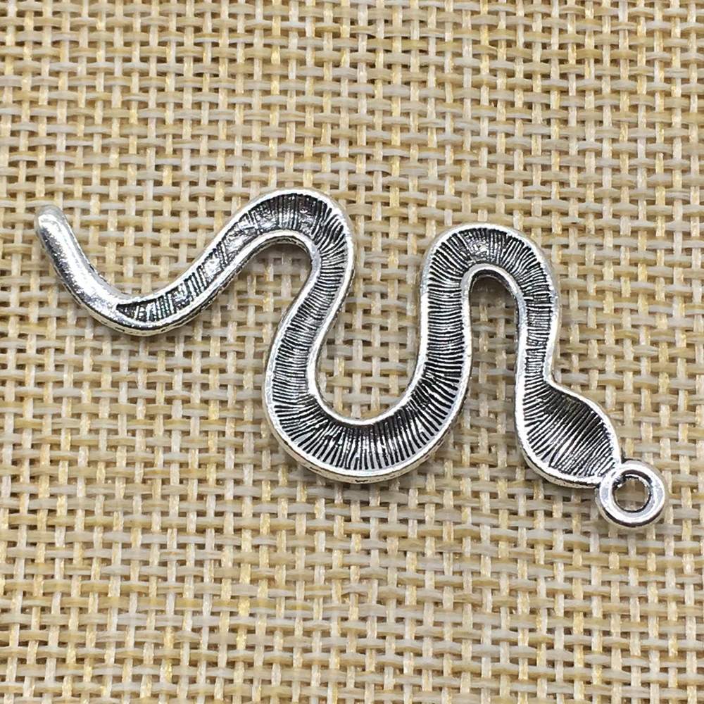 10 шт. подвески в виде змеи 24 х53 мм|charm pendant|pendants jewelry makingsnake charm pendant |