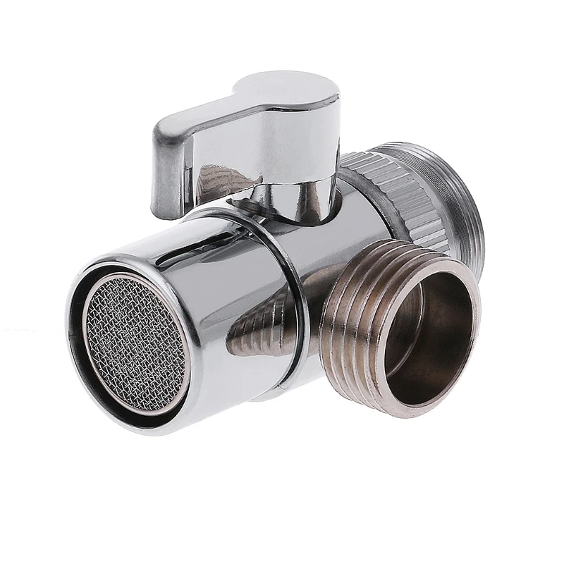 

Brass Sink Valve Diverter Faucet Splitter to Hose Adapter M22 X M24 for Bathroom Kitchen