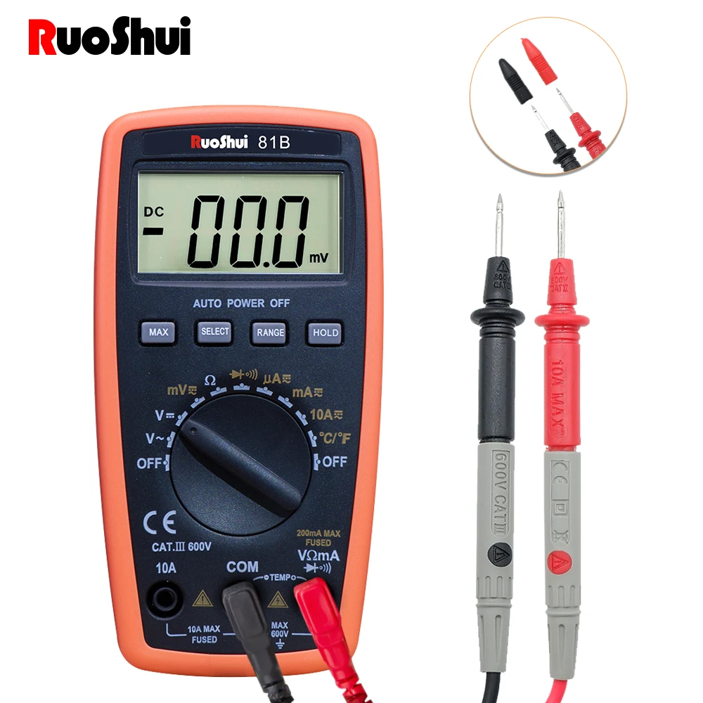 Портативный цифровой мультиметр 2000 отсчетов ЖК дисплей Подсветка переменного