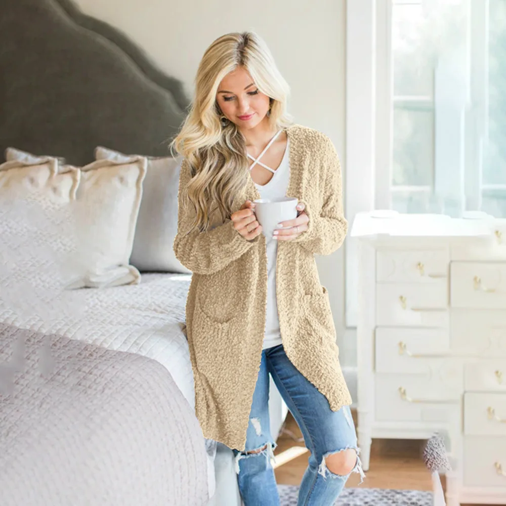 

Women Long Sleeve Top Red Female Cardigans Casual Sweaters Ladies Girls Knitwear Knitted Cardigan Plus Size Clothing Streetwear