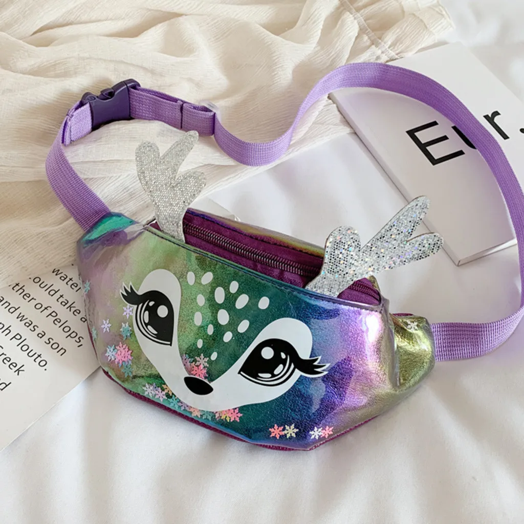 Поясная сумка с 3D принтом в виде оленя для девочек модная Женская поясная
