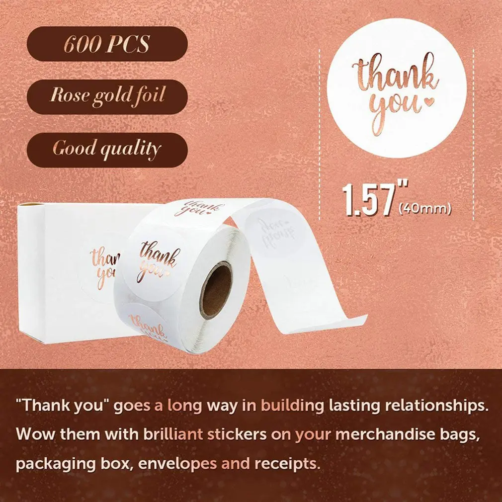 

Roll Hot Stamping Stickers Handmade Baking Packaging Bags Thanksgiving Gift Bags Sealing Labels Stickers