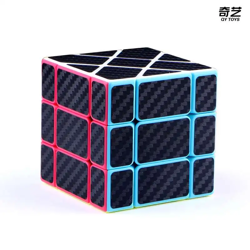 HelloCube Qiyi Fisher 3x3x3 магический куб странной формы cubo magico наклейки из углеродного
