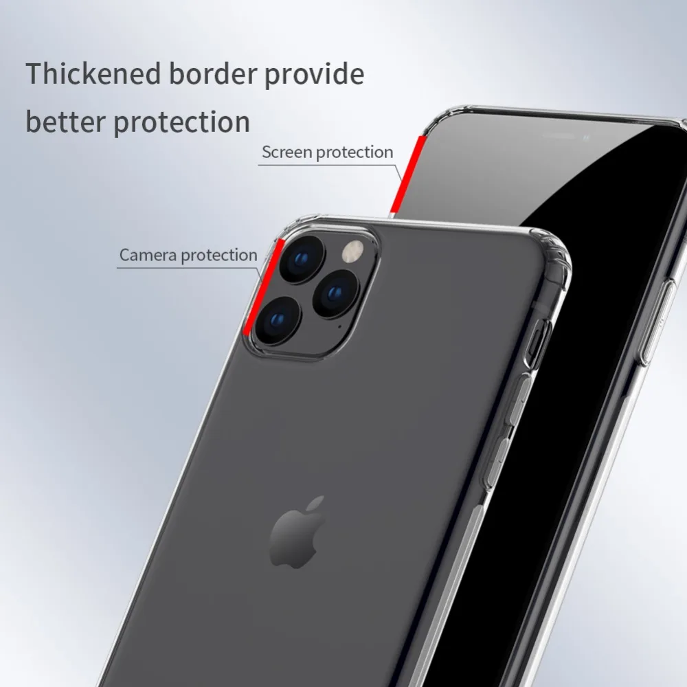 Для iPhone 11 Pro Max X XR XS Max чехол Nillkin мягкий тонкий из ТПУ чехол для телефона Силиконовая задняя крышка для iPhone 8 7 6 6s Plus 5S SE чехол