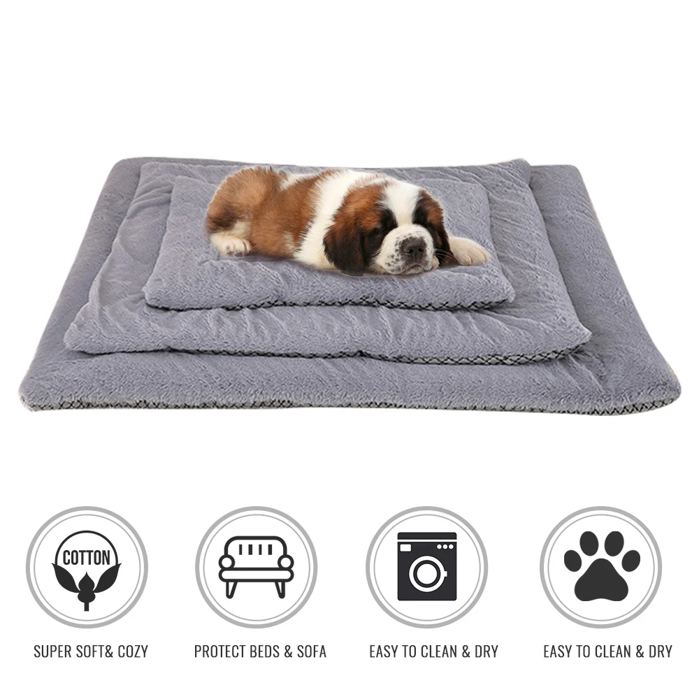Кровать для кошек и собак коврик домашних животных зимнее толстое теплое одеяло