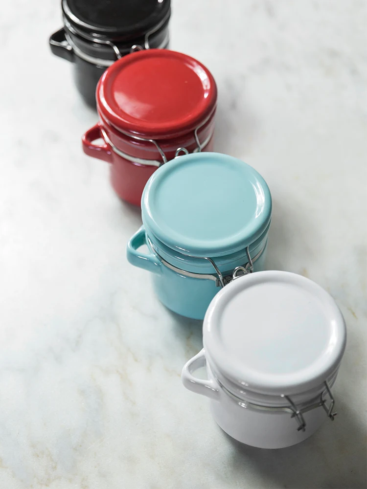 Креативная керамическая больших герметичных банок с крышкой бак для хранения