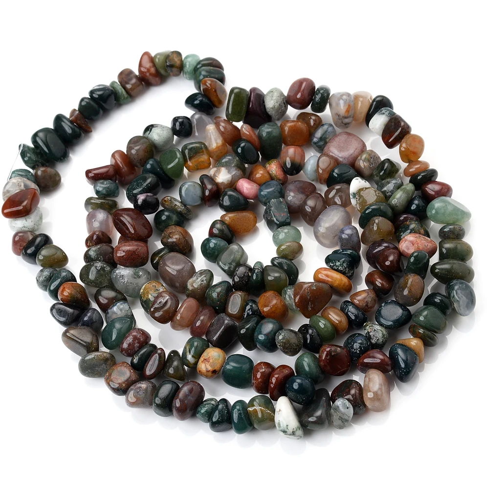 Бусины из натурального камня индийские Агаты неправильной формы