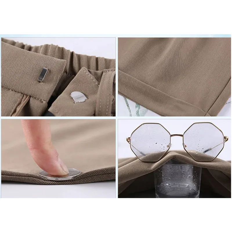 

Casual Shorts Female High Waist Shorts Women Wide Legs Suits with Shorts Quality Pants 4 Colors Summer Plus Size Streetwear