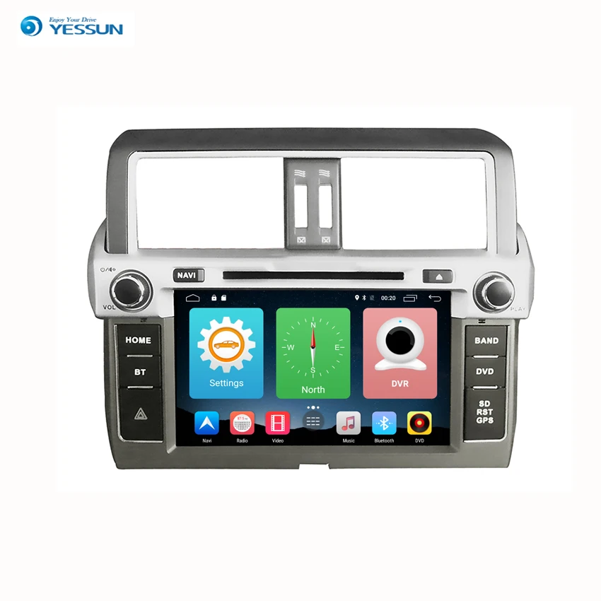 Автомагнитола Yessun для Toyota Prado 2008 ~ 2017 Android HD сенсорный экран навигация GPS