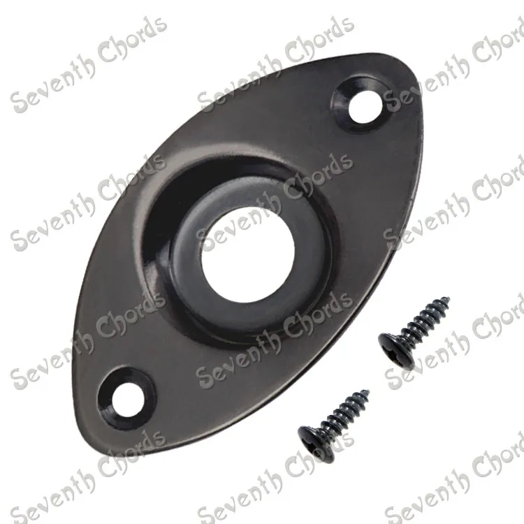 

2 шт., Овальные Пластины гитарный разъем для бас-гитары, MCGB-BK-2