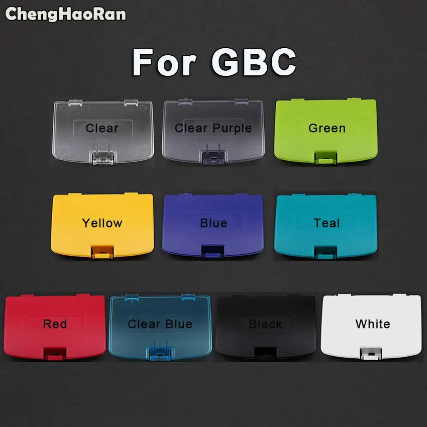 ChengHaoRan для GBC черно белая крышка батарейного отсека Замена корпуса задней крышки