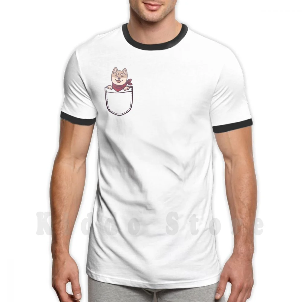 Футболка с карманом для собаки Шиба-ину размер 2 100% хлопок