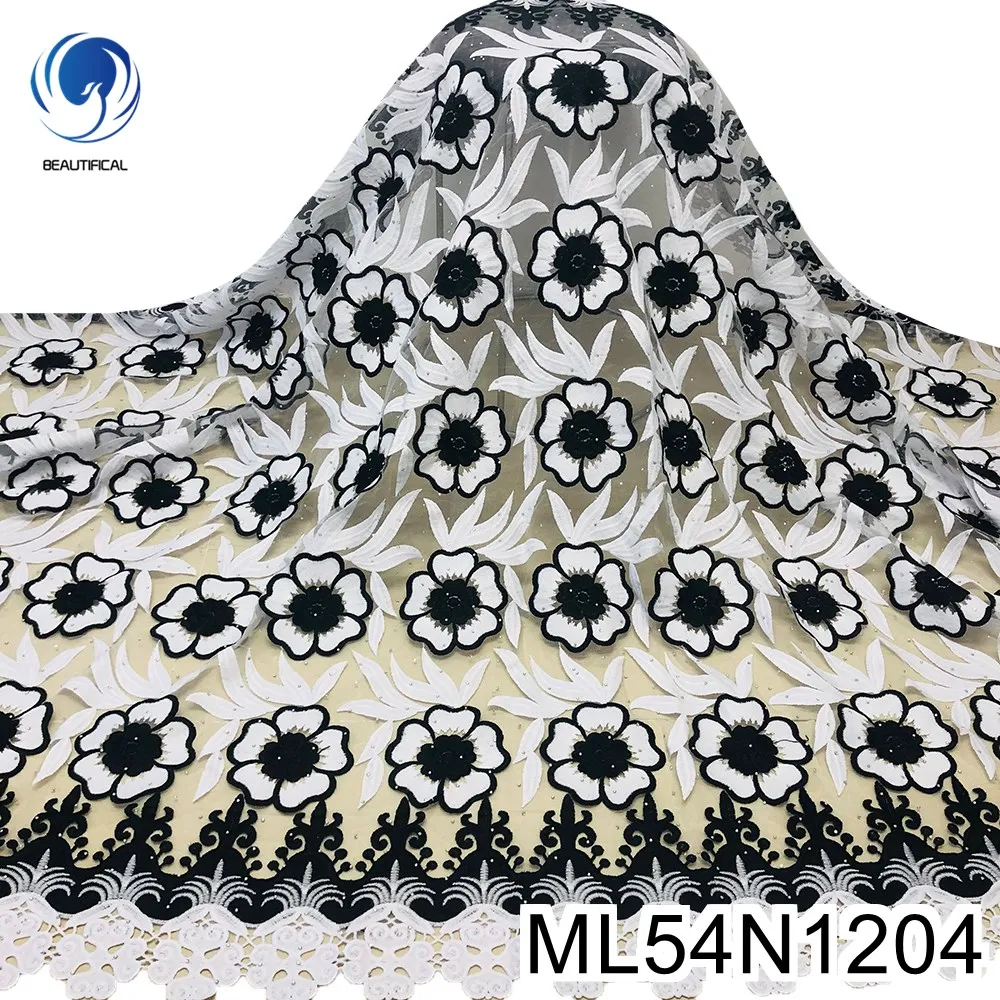 

BEAUTIFICAL lace embroidery flower african french lace fabrics tiuss net mesh lace 2020 nigerian ML54N12