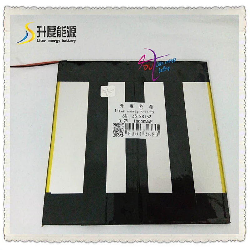 3,7 V 10000mAh 35128152 полимерный литий-ионный/литий-ионный аккумулятор для планшетных ПК, POWER BANK, сотового телефона