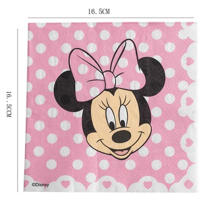 Набор одноразовой посуды Минни Маус бумажные предметы для детского дня рождения