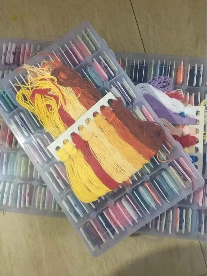 Набор для вышивки хлопковой нитью 1 набор 100 цветов | Дом и сад