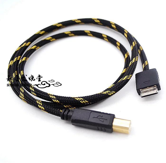 Док-станция 6N OCC с позолоченным 22-контактным разъемом, кабель Walkman/USB B DAC для настольного декодера Sony zx300a 300A + A55, 0,5/1/2/3 м