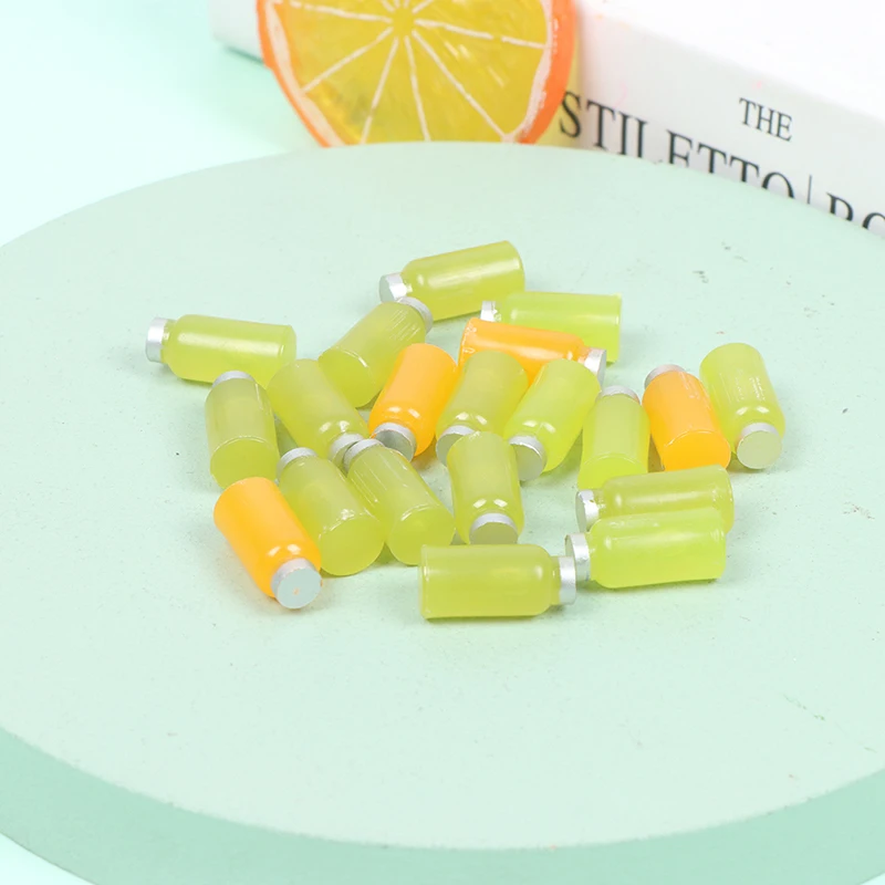 

4 шт. миниатюрный кукольный домик 1:12, миниатюрный фруктовый сок, лимонный чай, бутылки для напитков, кукольный домик, модель напитков, игрушк...