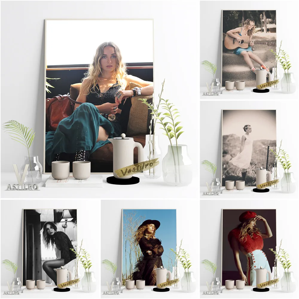 

Zella Day Hot Popular Music Singer Star Art Painting Canvas Poster Living Room Home Decor Bar Pub Club Wall Picture Gift Idea