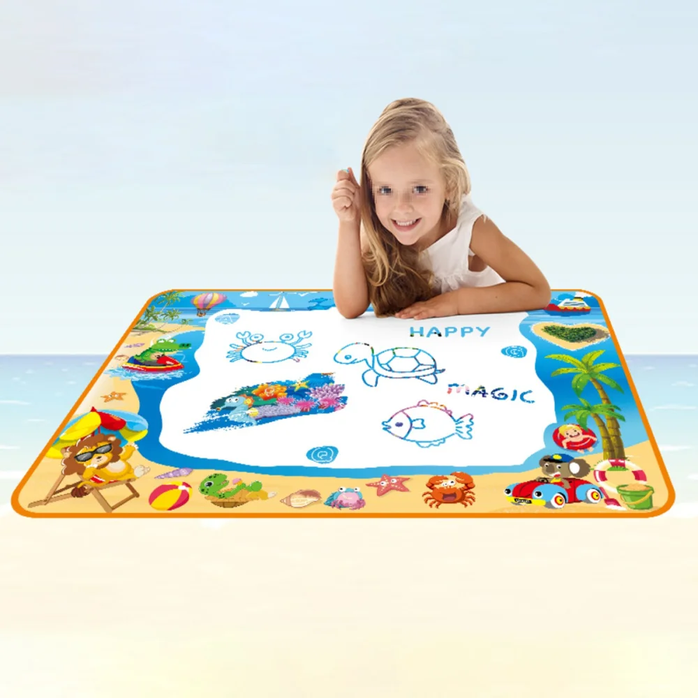 

24pcs Kids Large Size Mat Aqua Water Drawing Mat Gifts Painting Writing Pad Educational Learning Toys for Boys Girls (100x70