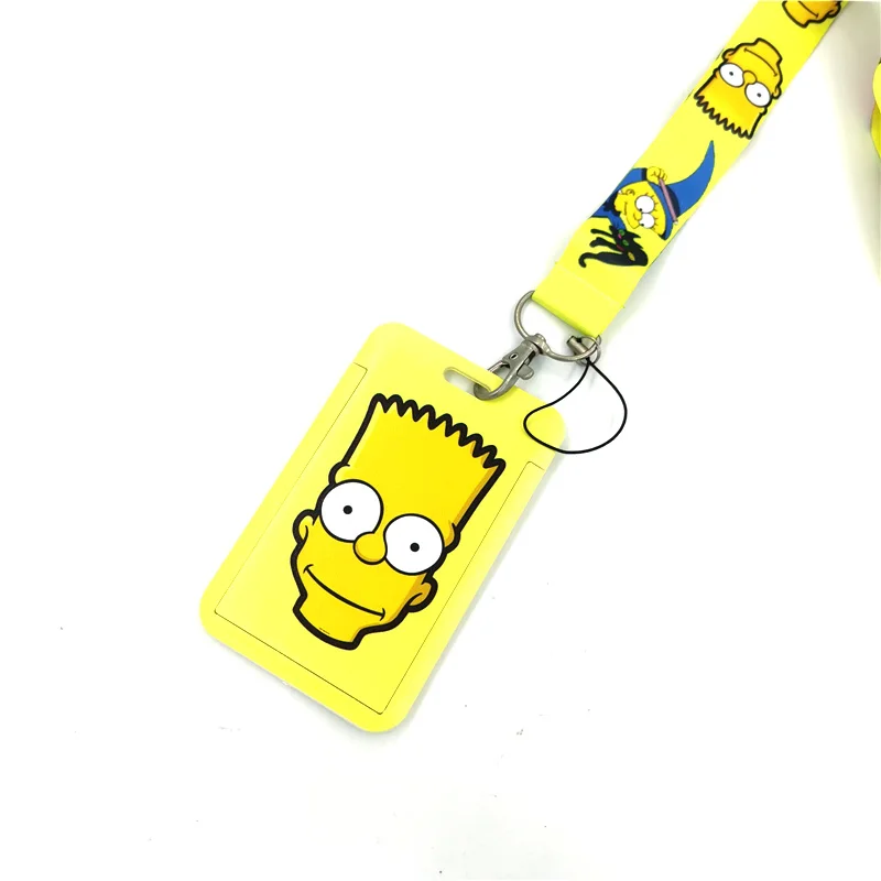 Забавные мультяшные очаровательные радужные цвета Модный шнурок ID держатель