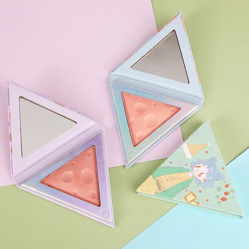 Милые Румяна для сыра запеченные щек лица мягкие румяна девочек макияж матовая