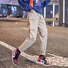 Весенне-осенние новые винтажные свободные брюки-карго цвета хаки, женские спортивные штаны с украшением в кармане, с эластичной резинкой на талии, женские спортивные штаны