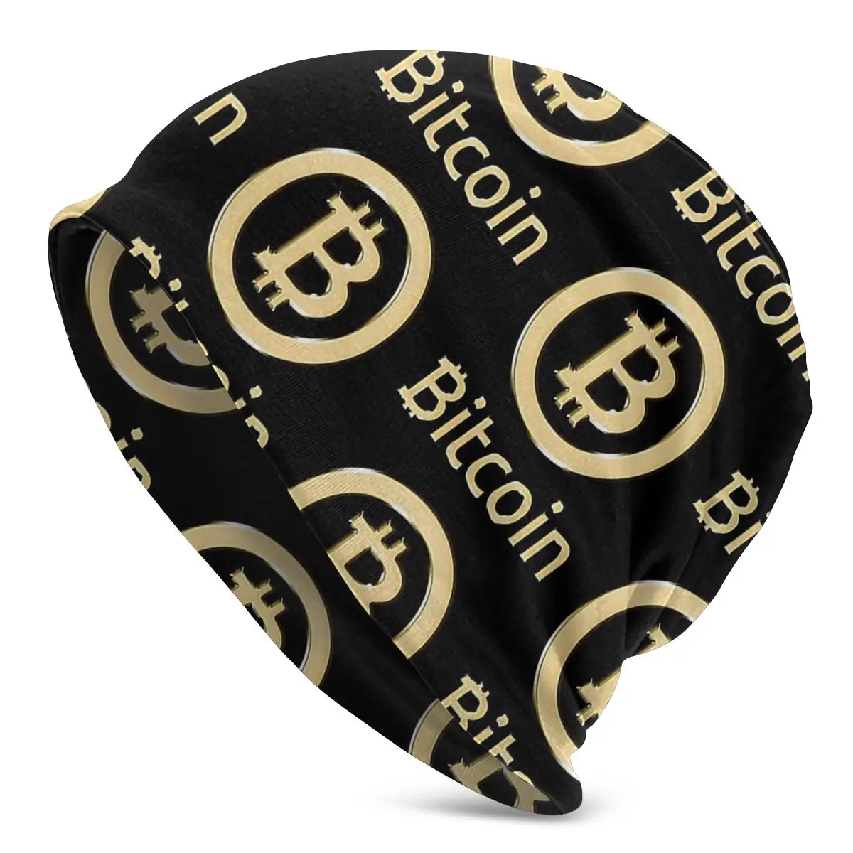 

Bitcoin Made Of Gold Unisex Bonnet Winter Hiking Double Layer Thin Hats For Men Women
