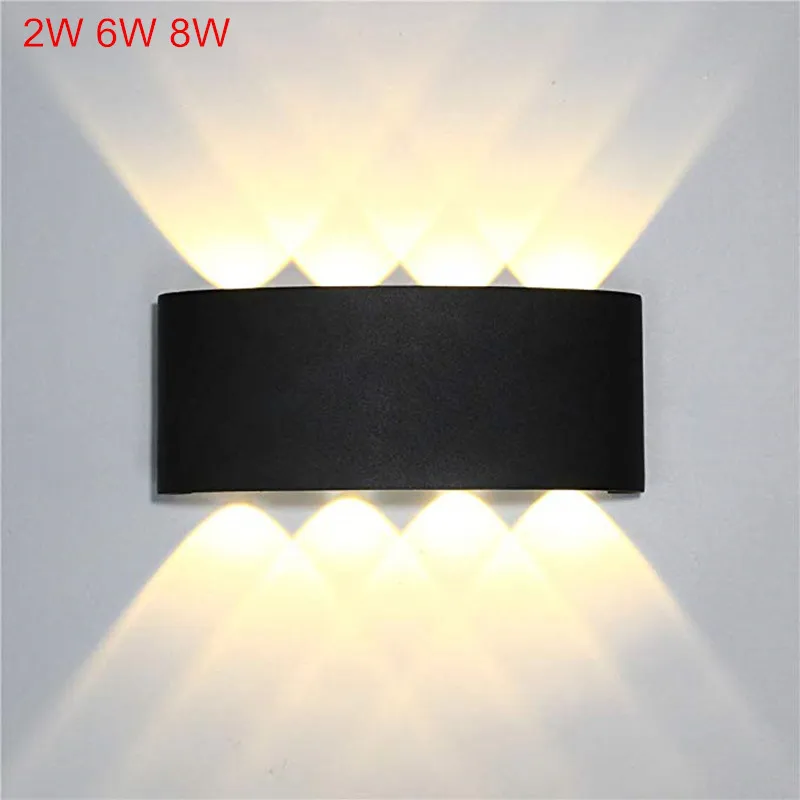 

Modern Led Wall Lamp Indoor Stair Light Fixture Bedside Loft Living Room Up Down Home Hallway Lampada 2W 4W 6W 8W Wall Sconc