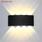Современная светодиодная настенная лампа, комнатное освещение для лестницы, прикроватный светильник в стиле лофт, гостиной, вверх и вниз, бра для прихожей, 2 Вт, 4 Вт, 6 Вт, 8 Вт