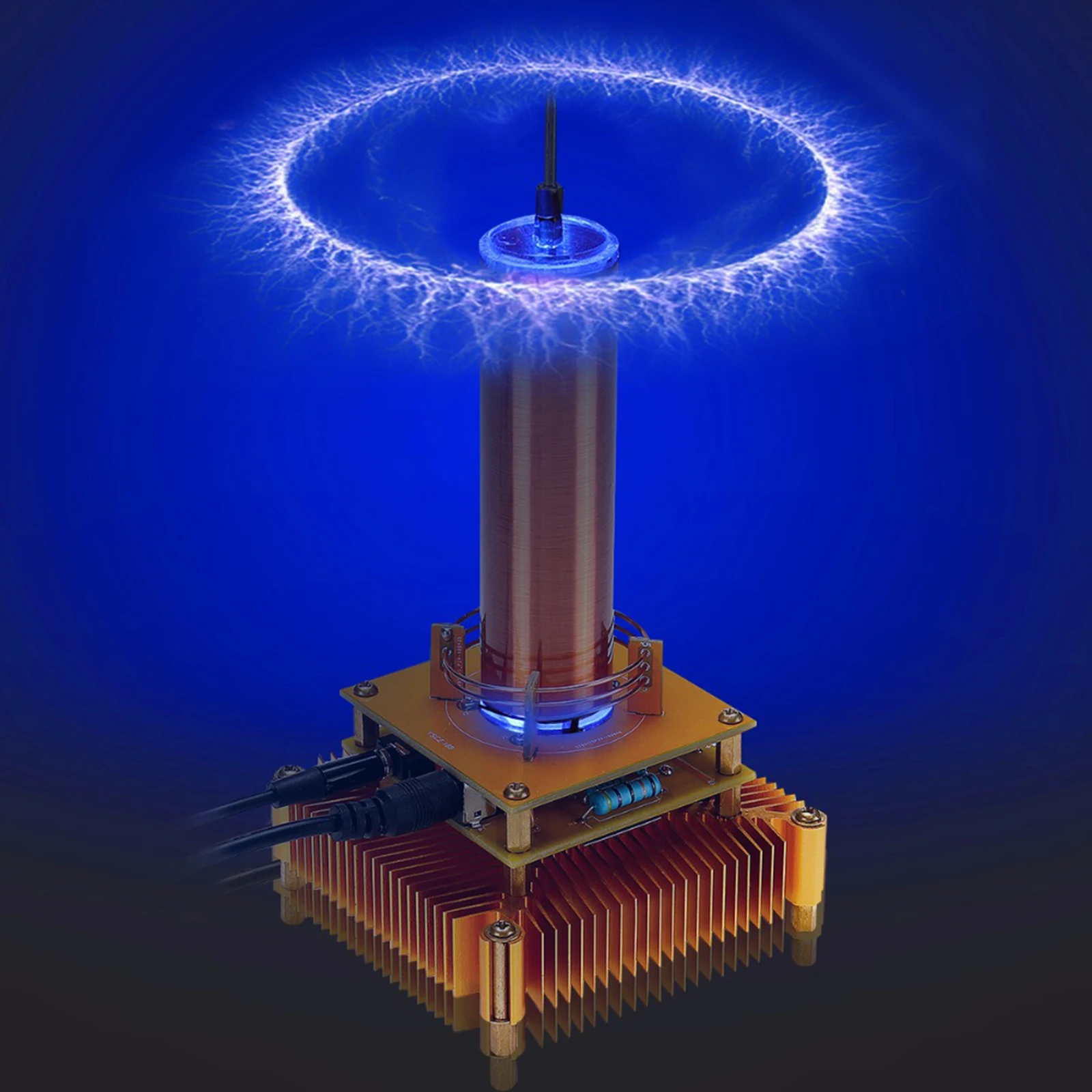 

Music Tesla Coil Plasma Loudspeaker DC24V3A + Power for Physics Teaching Demonstration Experiment DIY Board Desktop Toy