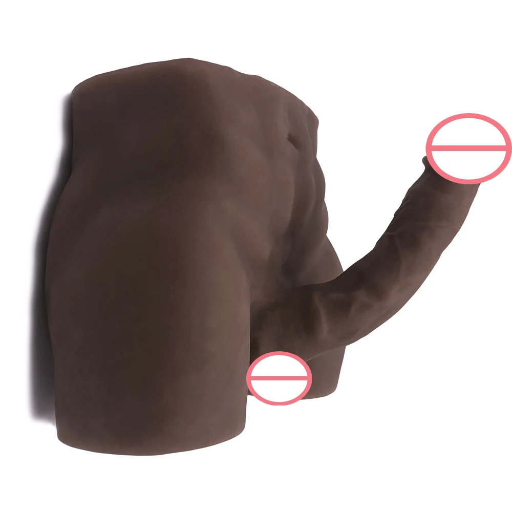 Огромный фаллоимитатор 5 кг очень мышечный полностью силиконовый мужской черный