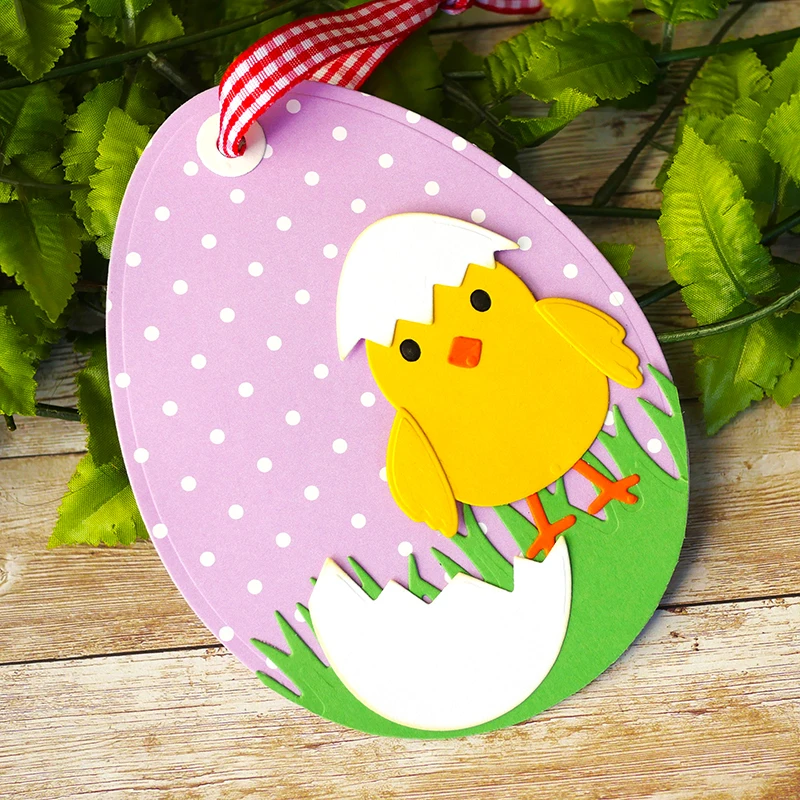 

Julyarts Chick Eggshell Card Making Supplies Metal Dies For DIY Photo Album Card Craft Paper Embossing Supplies