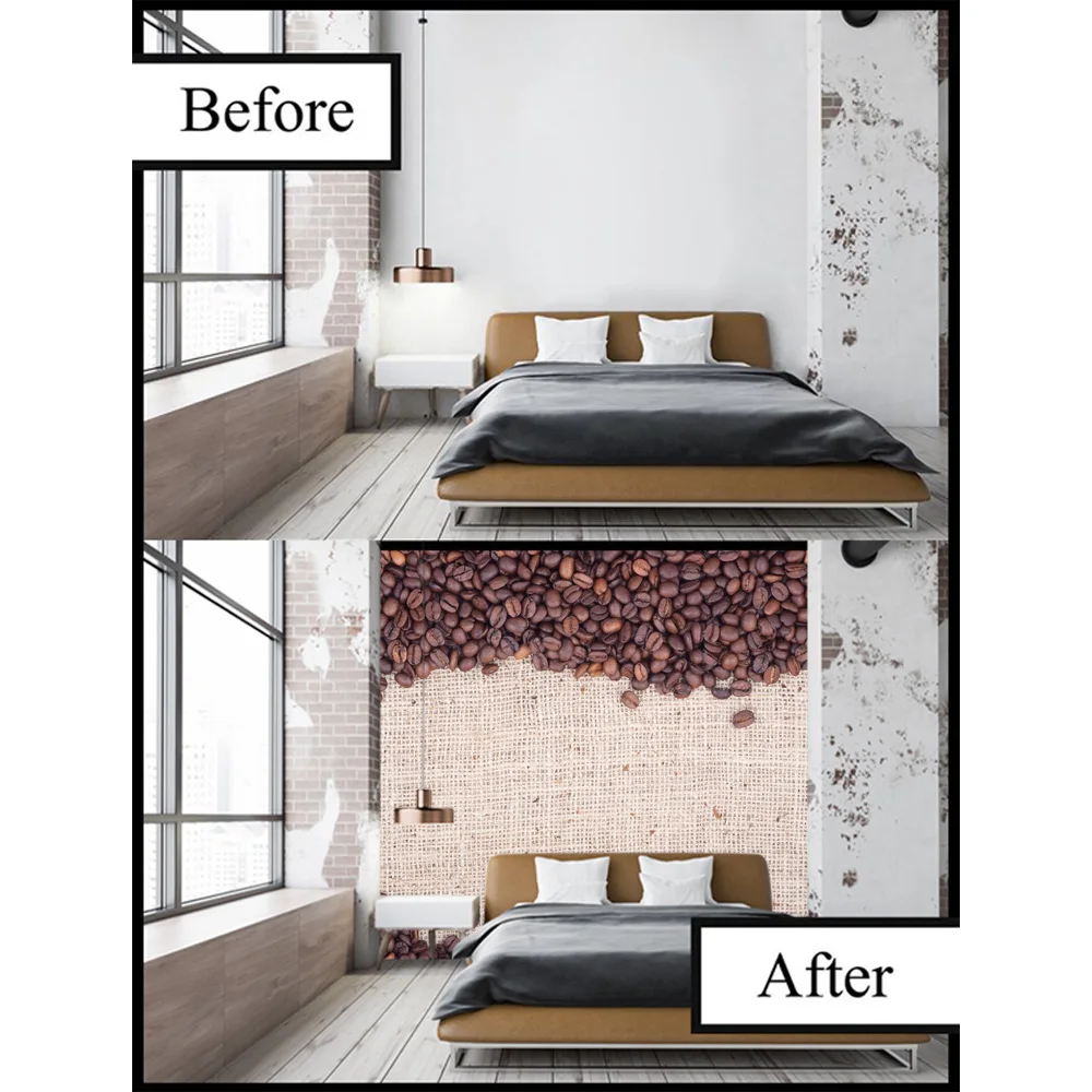 Пользовательские 3D фотообои современные кофейные зерна гостиная диван спальня