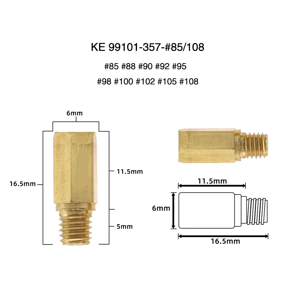 

Alconstar 10 шт. комплект главных форсунок карбюратора мотоцикла для Keihin FCR OKO KOSO PE PWK карбюратор шестигранный мотоциклетный главный жиклер