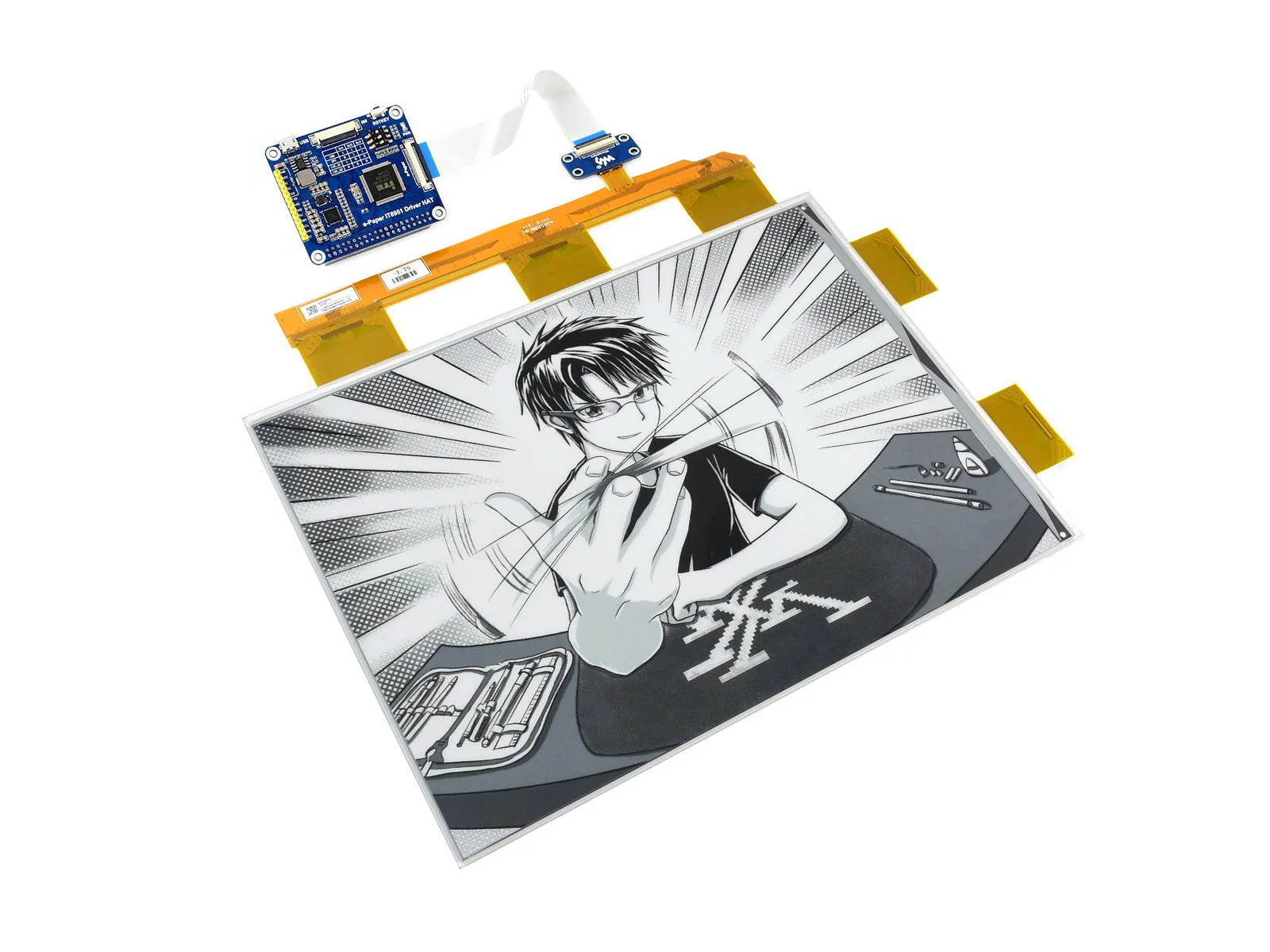 Verkaufen Waveshare 13,3 Zoll E-Papier E-Ink-Display HUT Für Raspberry Pi 1600*1200 Schwarz Weiß Farbe 16 Grau Waagen USB SPI I80 Interface